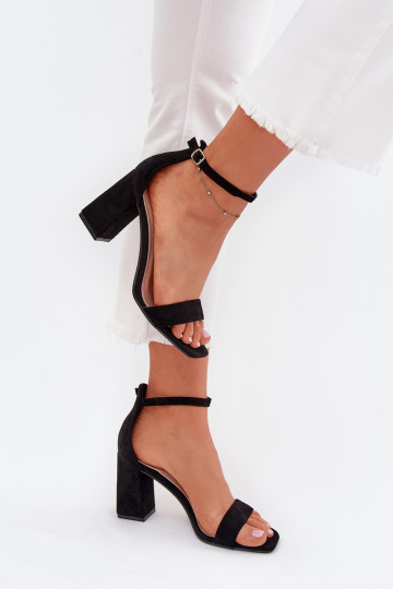 Sieviešu basenes Z Eko zamšādau melnas krāsas Elirae 2