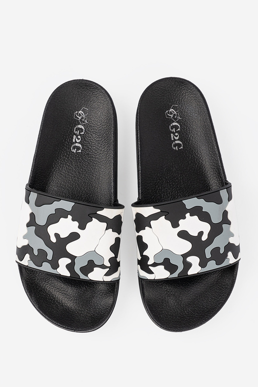 Ērti Melnas krāsas čības uz plakanas zoles