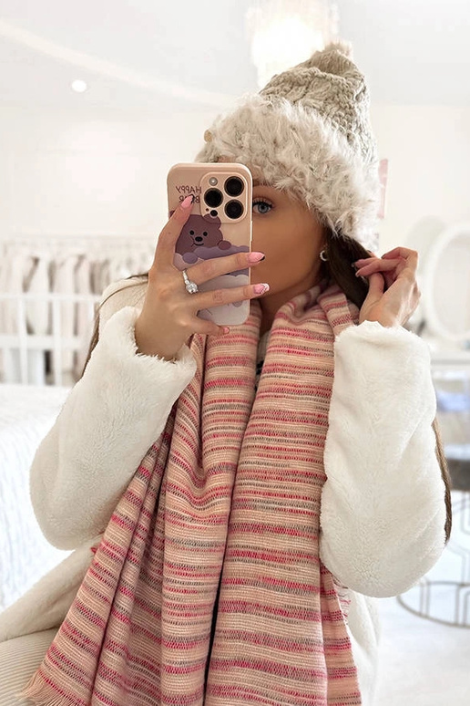 Bežīga cepure ar kažokādu Danna