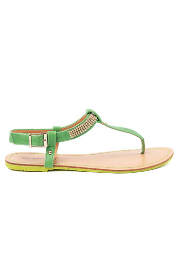 sandales flip-flops ze zeltainim zdobieniem 2