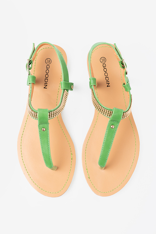 sandales flip-flops ze zeltainim zdobieniem sandales flip-flops ze zeltainim zdobieniem