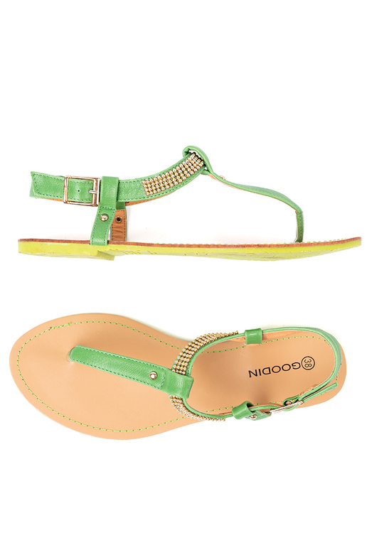 sandales flip-flops ze zeltainim zdobieniem sandales flip-flops ze zeltainim zdobieniem