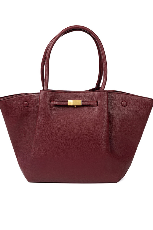 Eleganti bordoIna shopperka uz pleca