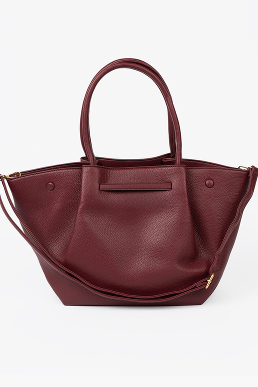 Eleganti bordoIna shopperka uz pleca