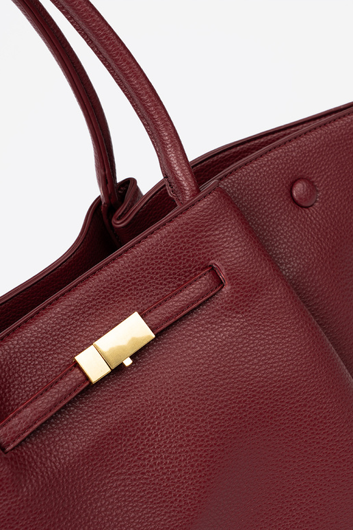 Eleganti bordoIna shopperka uz pleca