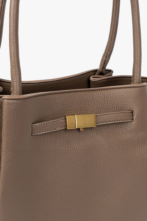 Tā irks shopper taupe ar aizdari