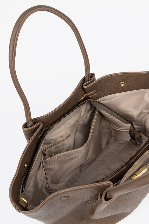 Tā irks shopper taupe ar aizdari