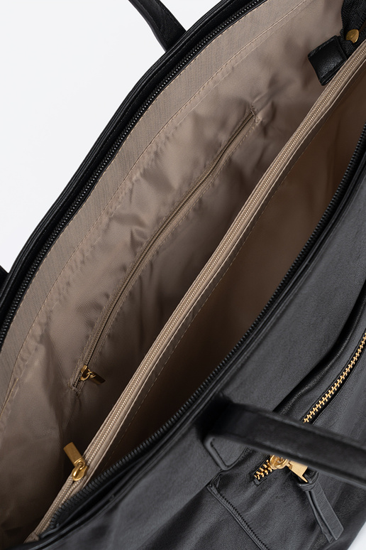 Melnas krāsas Soma ze zeltainimi elementami