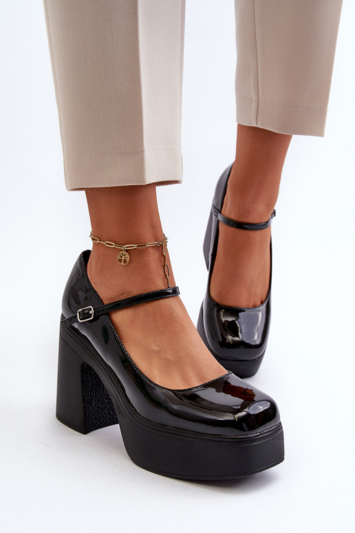 apavi Sieviešu Laque ar platformu I Post Big Star NN274004 melnas krāsas