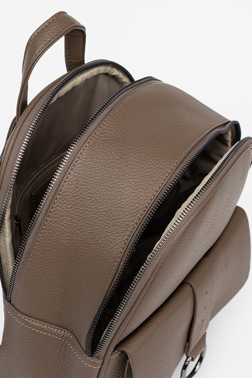 Tumšsbēšs Mugursoma dāmas no eko ādas