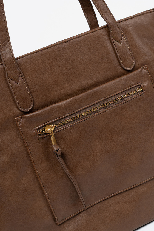 Brūnas krāsas Soma ze zeltainimi elementami