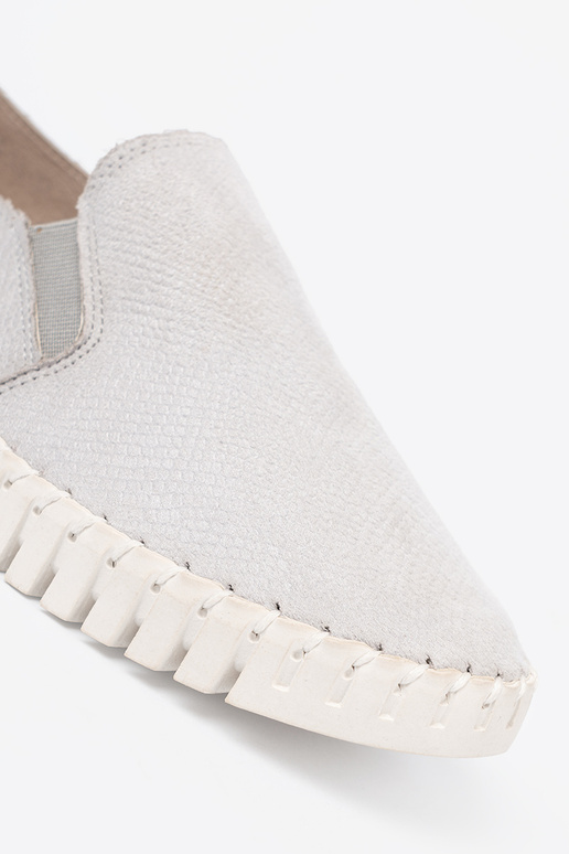 Pelēkas krāsas kurpes slip-on z elastīgsmi InstaInkami