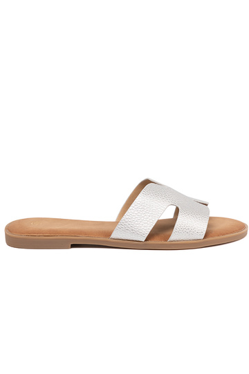 Sudraba krāsas čības sieviešu z Inycięciami 2