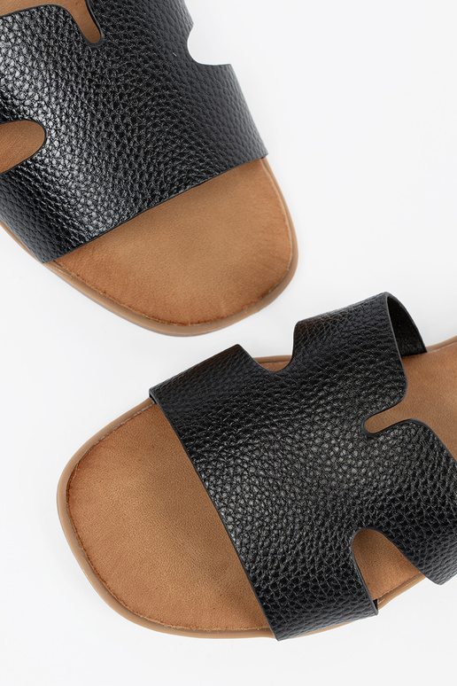 melnas krāsas čības sieviešu no eko ādas