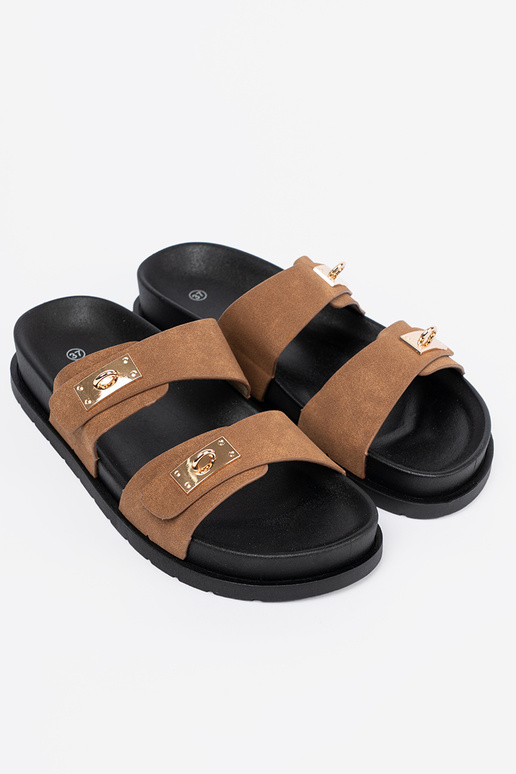 Jansnobrūnas krāsas čības sieviešu ze zeltainimi InstaInkami