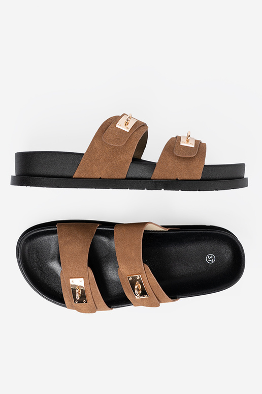 Jansnobrūnas krāsas čības sieviešu ze zeltainimi InstaInkami