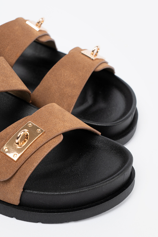 Jansnobrūnas krāsas čības sieviešu ze zeltainimi InstaInkami