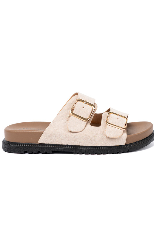 Čības gaišibēšs z zamszoInym Inykończeniem