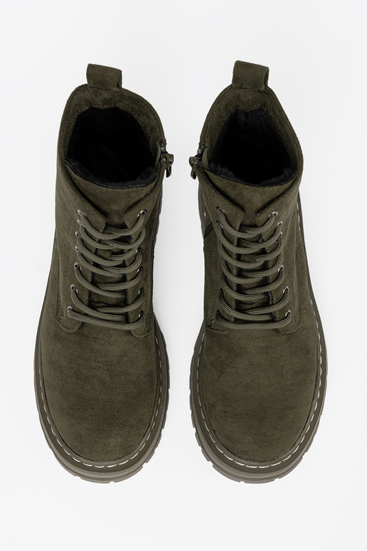 haki krāsas sieviešu Zābaki z zamszoInym Inykończeniem Sergio Leone