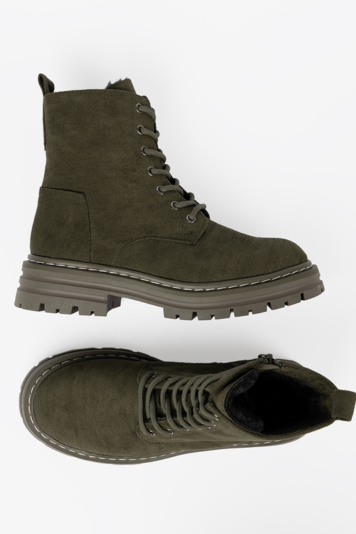 haki krāsas sieviešu Zābaki z zamszoInym Inykończeniem Sergio Leone