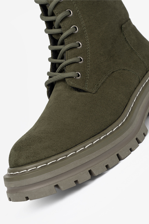 haki krāsas sieviešu Zābaki z zamszoInym Inykończeniem Sergio Leone