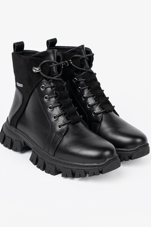 melnas krāsas zābaki z masyInną podeszIną i suInakiem Sergio Leone