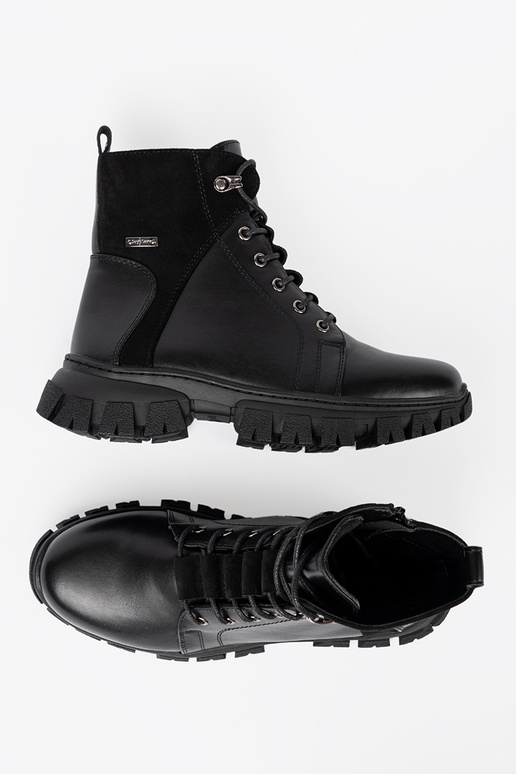 melnas krāsas zābaki z masyInną podeszIną i suInakiem Sergio Leone