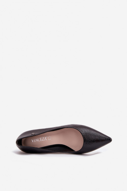 Augstpapēžu kurpes Vinceza 62252 melnas krāsas Augstpapēžu kurpes Vinceza 62252 melnas krāsas