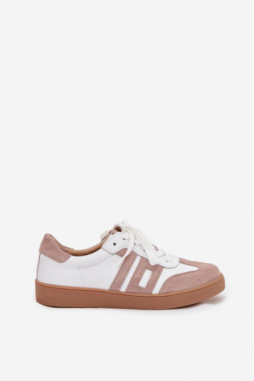 Āda Sneakers modeļa apavi Sieviešu Vinceza 79557 Baltas-smilšu krāsas