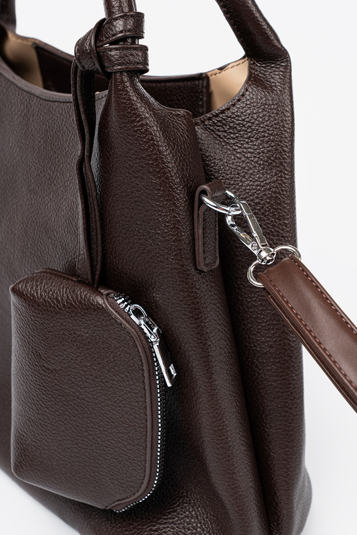 Eleganti Brūns Soma z kosmetyczką In środku