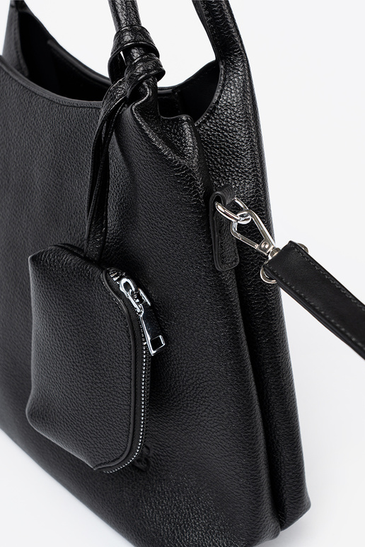 Eleganti melns Soma z kosmetyczką In środku