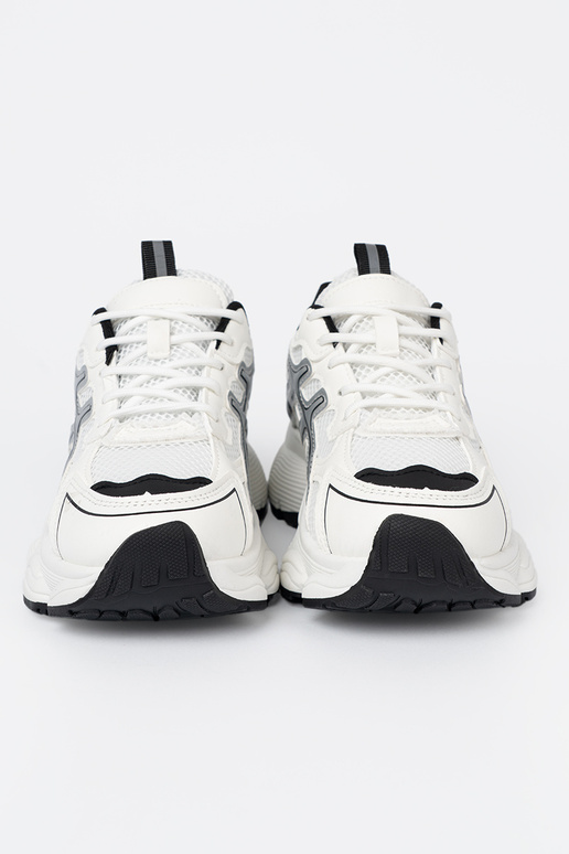 Baltas-Melnas krāsas ērti Sporta apavi ar tīklu