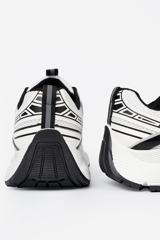 Baltas-Melnas krāsas ērti Sporta apavi ar tīklu