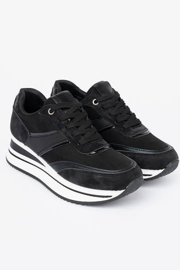 NoInoczesne Melnas krāsas Sporta apavi z połyskującymi InstaInkami