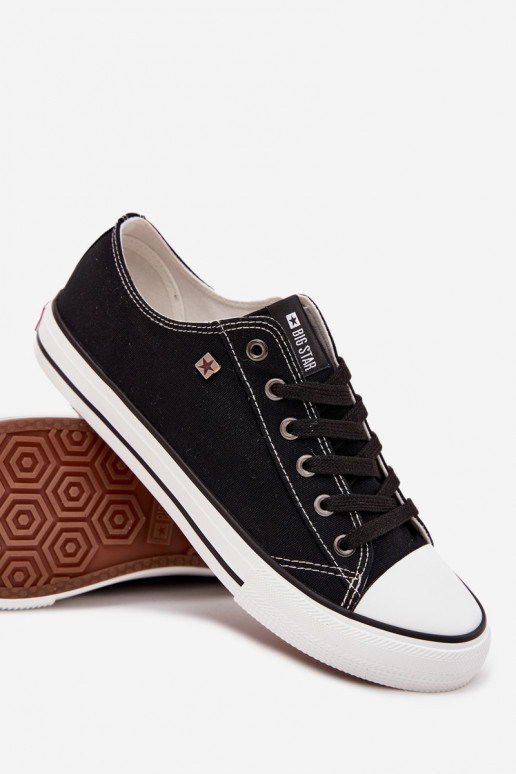 Vīriešu brīvā laika apavi Zems Auduma Big Star DD174504 melnas krāsas