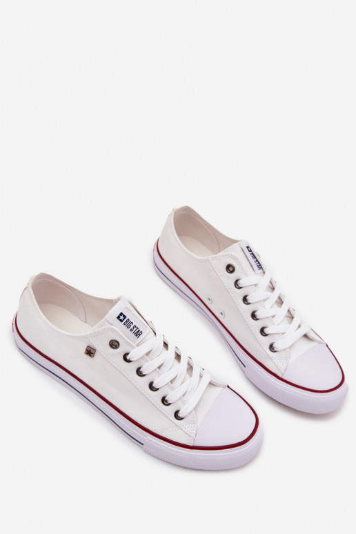 Vīriešu brīvā laika apavi Zems Auduma Big Star DD174500 baltas krāsas