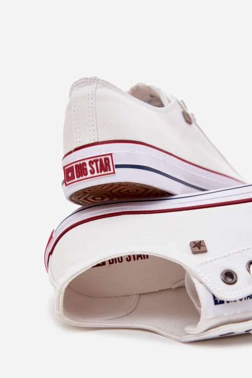 Vīriešu brīvā laika apavi Zems Auduma Big Star DD174500 baltas krāsas