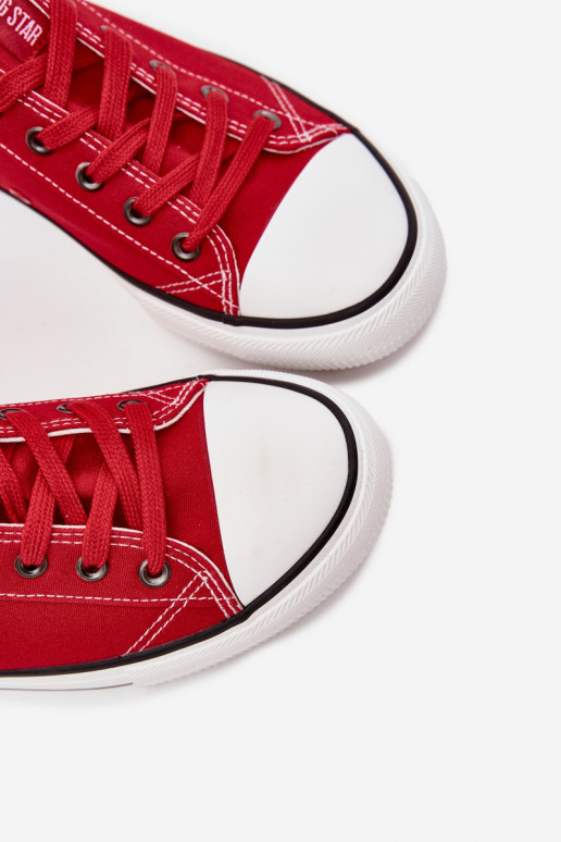 Vīriešu brīvā laika apavi Zems Auduma Big Star DD174502 sarkanas krāsas