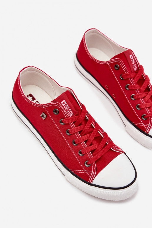 Vīriešu brīvā laika apavi Zems Auduma Big Star DD174502 sarkanas krāsas