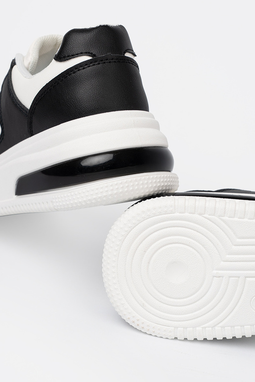 Stilīgs melns un balts Sporta apavi z grubą podeszIną