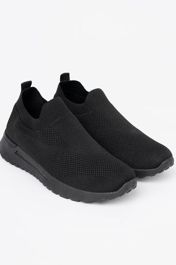 Sporta stila apavi typu slip-on In melna krāsam kolorze