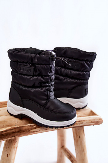 Sniega apavi ar rāvējslēdzējiem Big Star KK374235 melnas krāsas