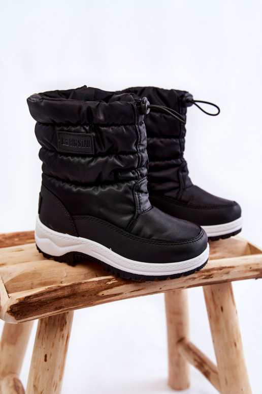 Sniega apavi ar rāvējslēdzējiem Big Star KK374235 melnas krāsas