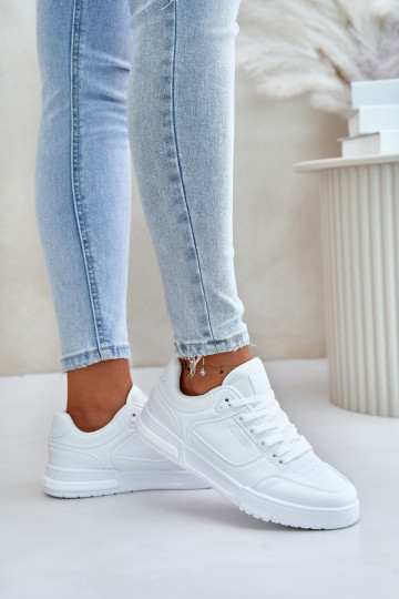 Sneakers modeļa apavi Sieviešu Big Star OO274A549 Hi-Poly System baltas krāsas