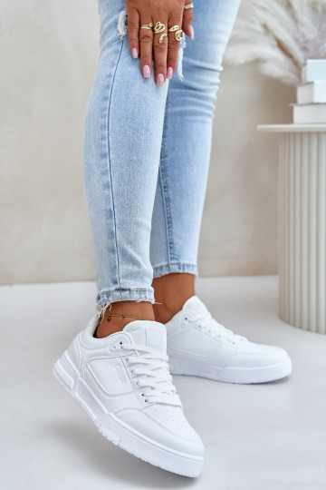 Sneakers modeļa apavi Sieviešu Big Star OO274A549 Hi-Poly System baltas krāsas 2