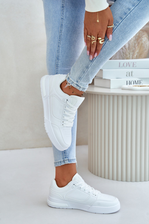 Sneakers modeļa apavi Sieviešu Big Star OO274A549 Hi-Poly System baltas krāsas