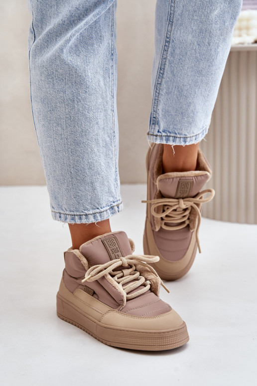 sniega apavi Sieviešu Big Star OO274A532 smilšu krāsas