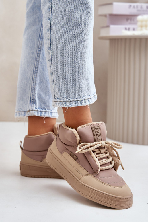 sniega apavi Sieviešu Big Star OO274A532 smilšu krāsas