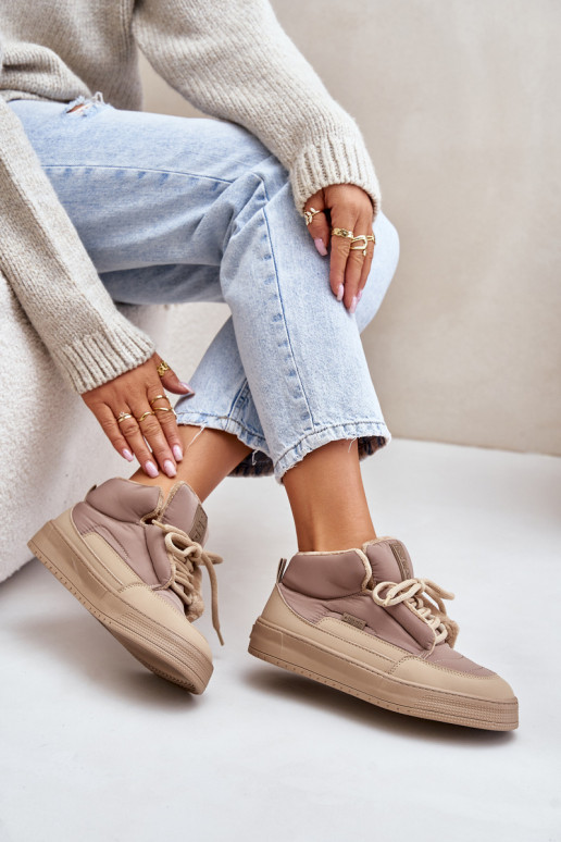 sniega apavi Sieviešu Big Star OO274A532 smilšu krāsas