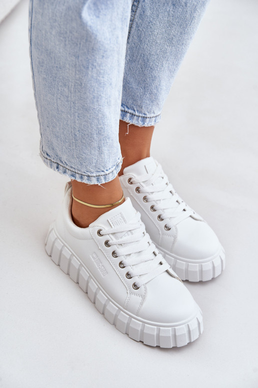 siltināti Sneakers modeļa apavi Sieviešu Big Star MM274616 baltas krāsas siltināti Sneakers modeļa apavi Sieviešu Big Star MM274616 baltas krāsas